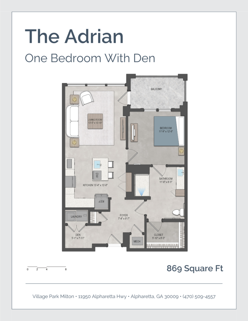 The Adrian (Previously One Bedroom Den A)