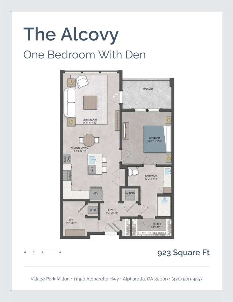 The Alcovy (Previously One Bedroom Den C)