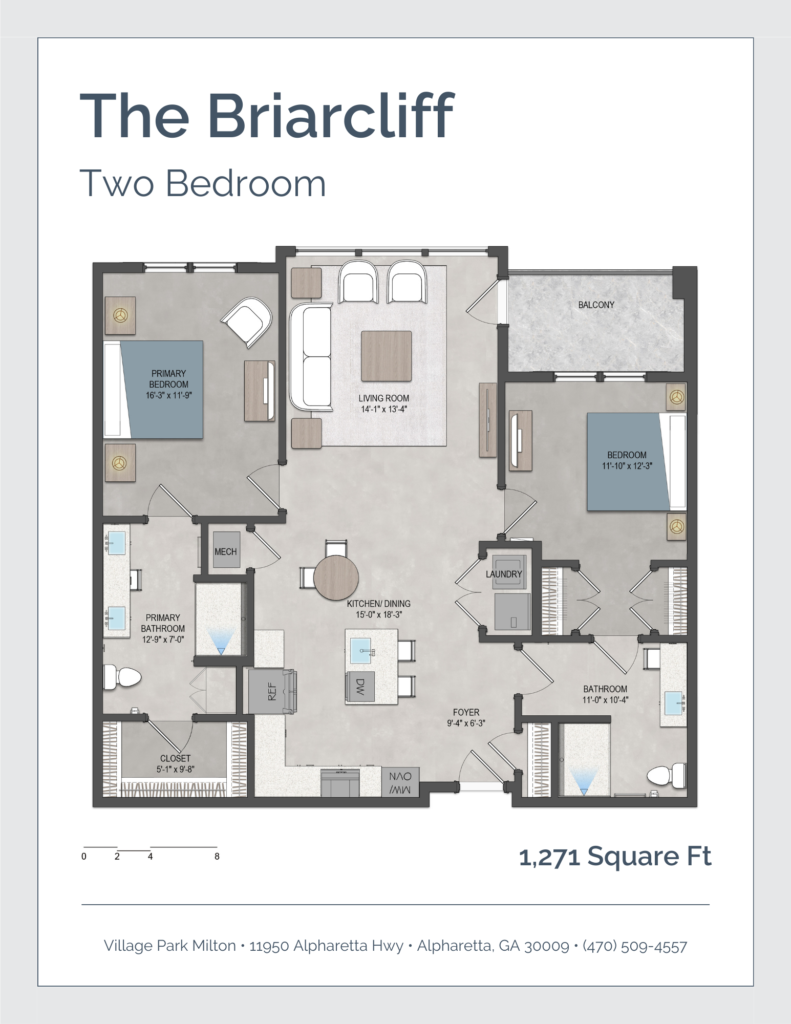 The Briarcliff (Previously Two Bedroom C)