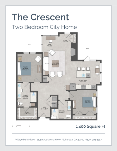 The Crescent (Previously Two Bed City home A)